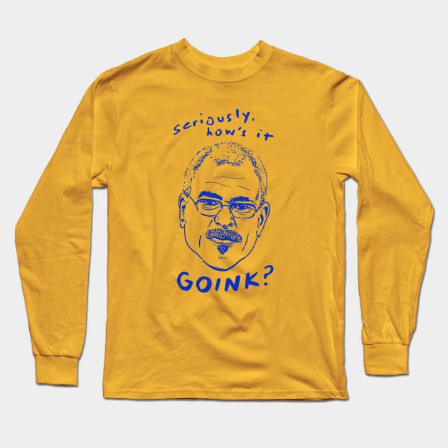 How's it Goink? (blue) Long Sleeve T-Shirt by Fastbreak Breakfast